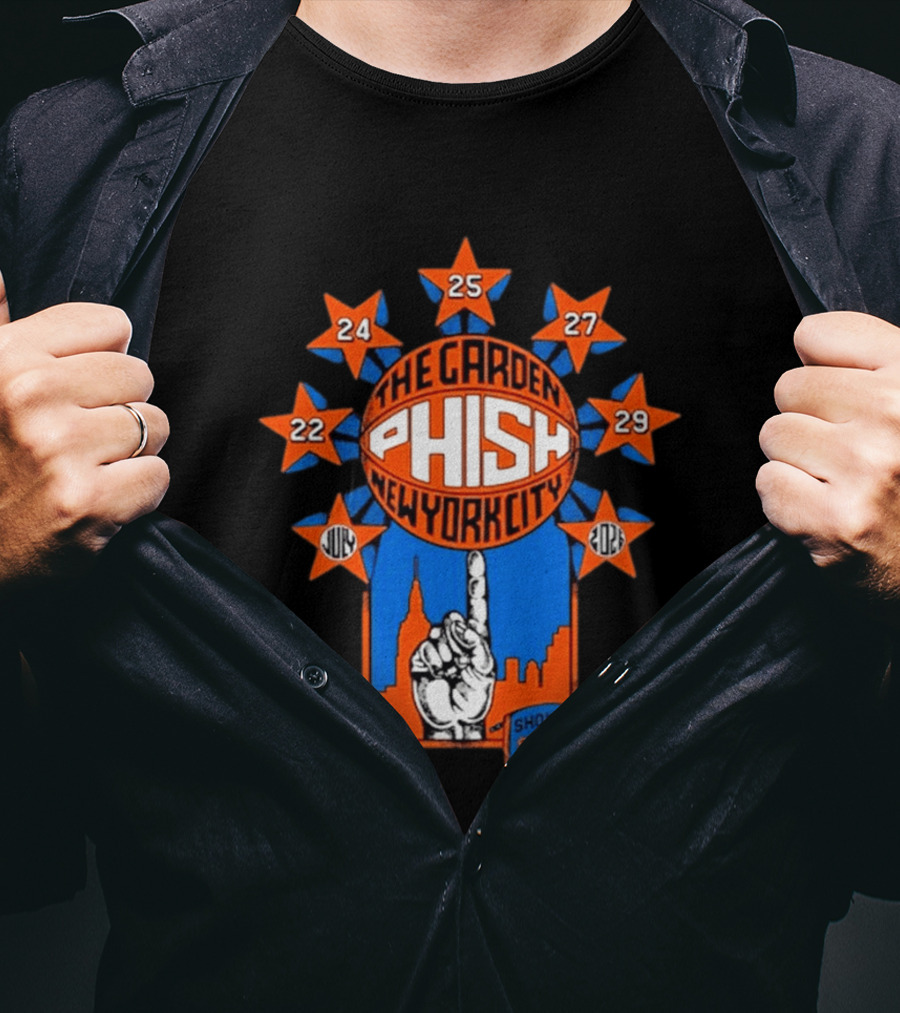 Phish The Garden July 2026 New York City Shows 92 93 94 95 96 T-Shirt