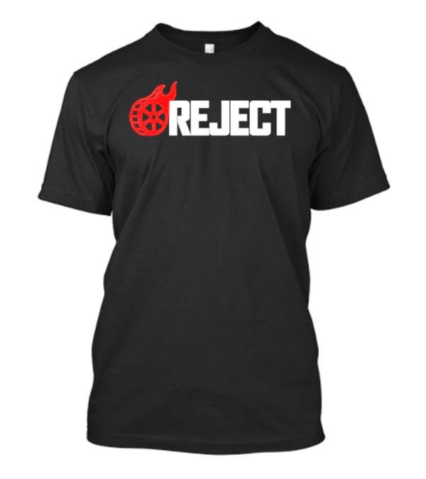 Flaming Reel Rejects Movie Wheel T-Shirt