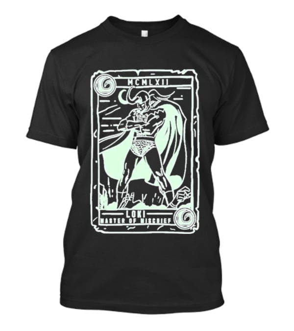 The Reel Rejects Loki Master Of Mischief Marvel Comics Collector Card T-Shirt