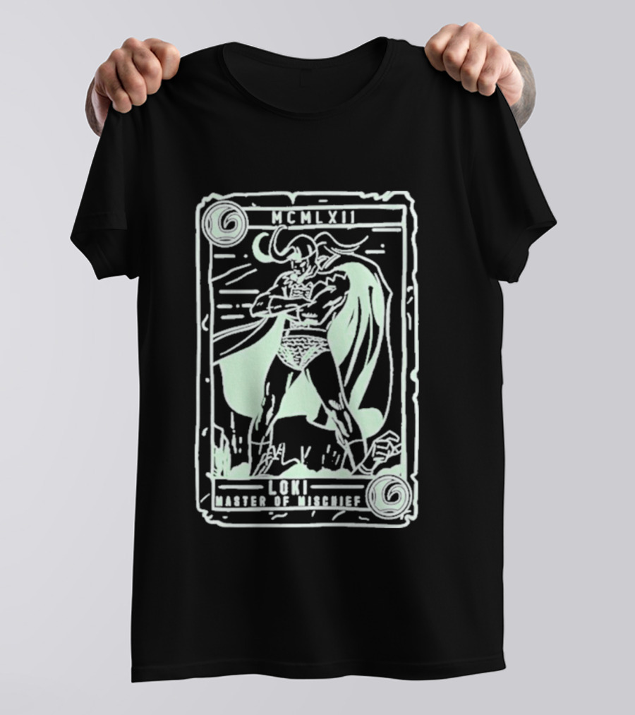 The Reel Rejects Loki Master Of Mischief Marvel Comics Collector Card T-Shirt