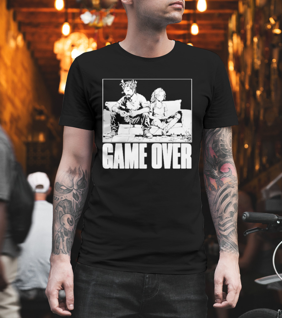 The Reel Rejects TLOU Game Over Couch Scene T-Shirt