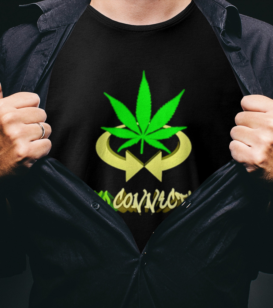 Cannabis Leaf Symbol Weed Connection T-Shirt