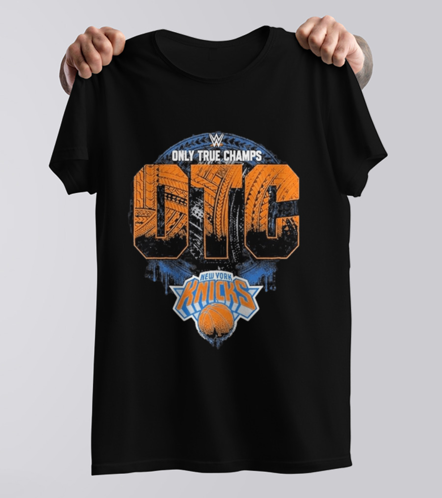 WWE Only True Champs OTC New York Knicks Basket T-Shirt