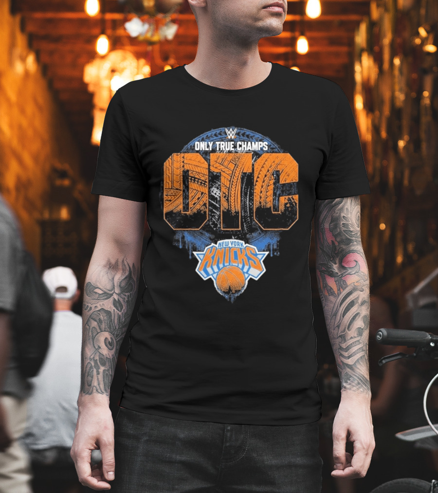 WWE Only True Champs OTC New York Knicks Basket T-Shirt