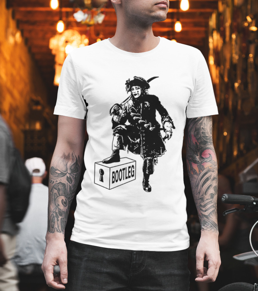 Bootleg The Garden Ghosts Spirits Shades Spectres Apparitions Pirate 2 Sided T-Shirt