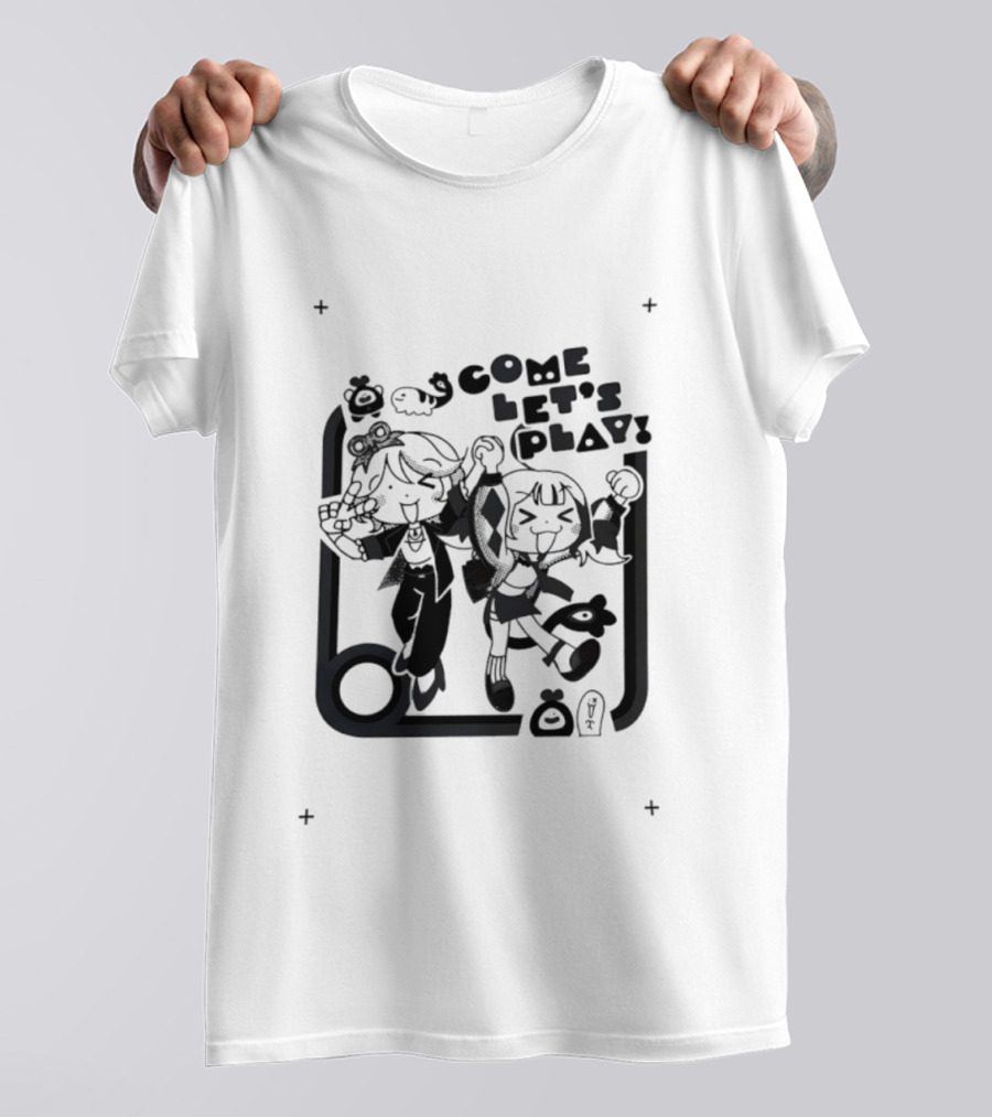 Come Let's Play Anime Characters Manga Fun T-Shirt