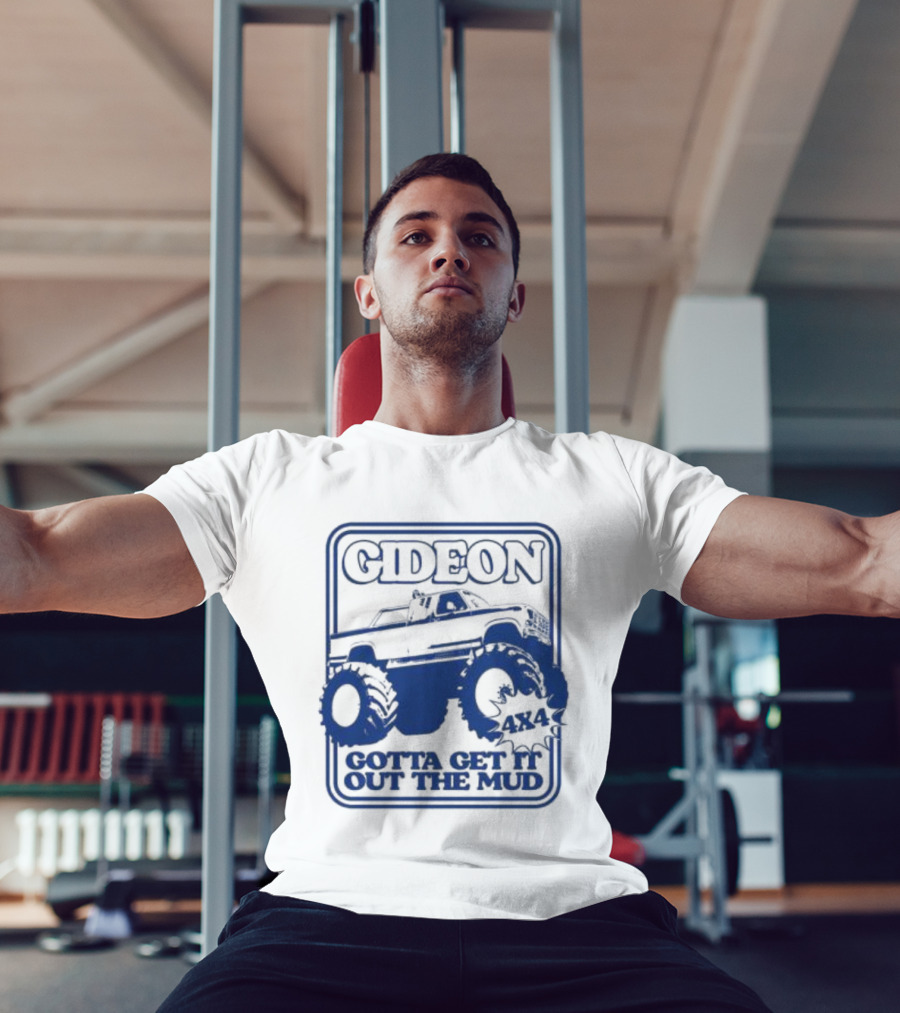 Gideon Monster Truck 4X4 Gotta Get It Out The Mud Ringer T-Shirt