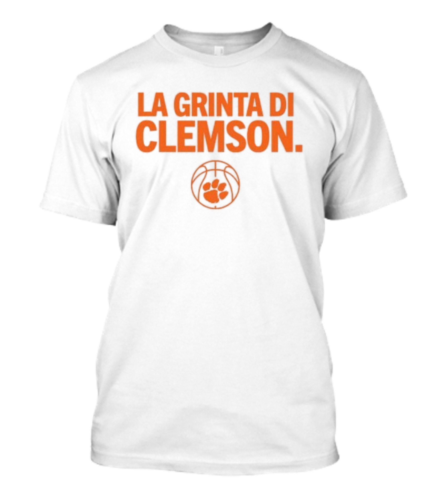 La Grinta Di Clemson Tigers Basketball Paw T-Shirt