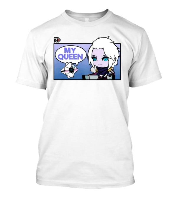 Mara Simp My Queen Chibi Character With Ghost Companion T-Shirt
