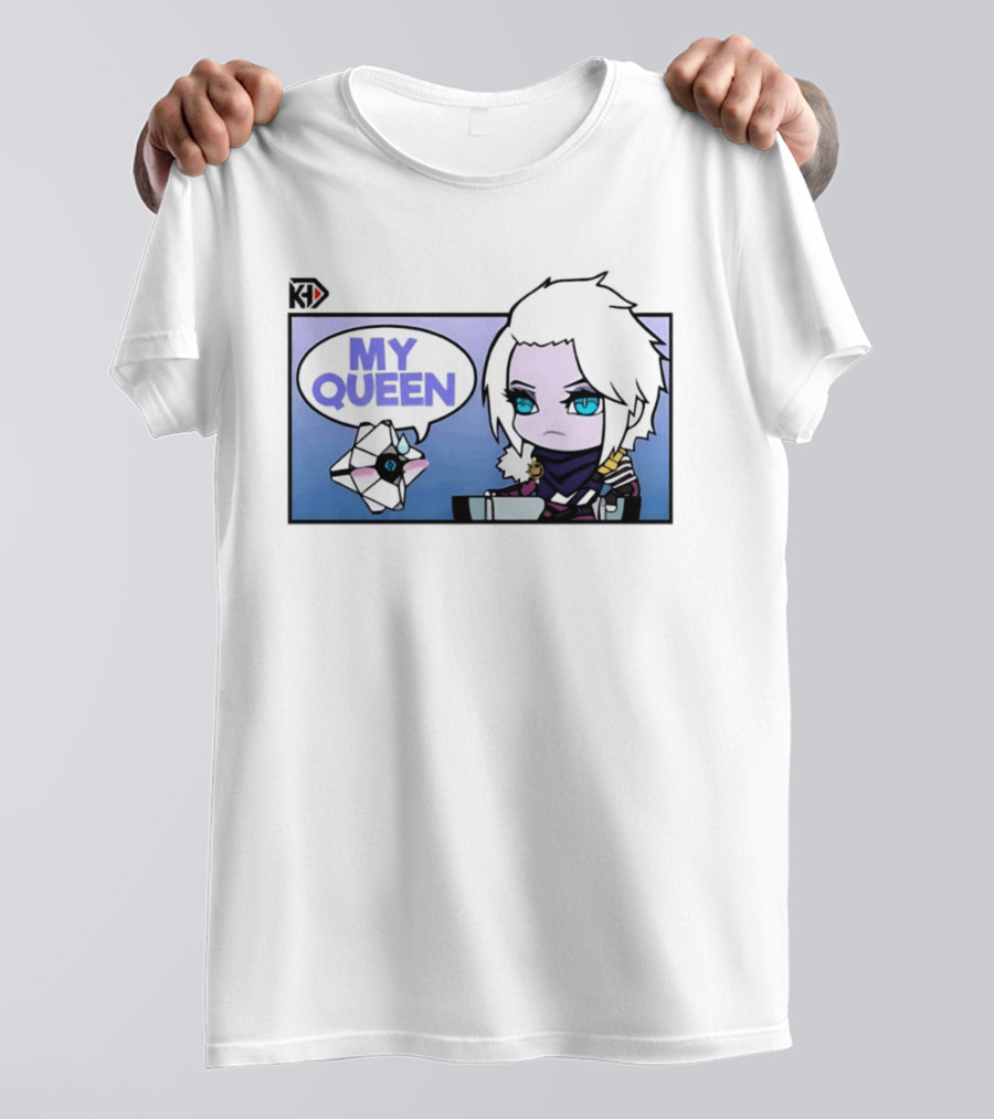 Mara Simp My Queen Chibi Character With Ghost Companion T-Shirt