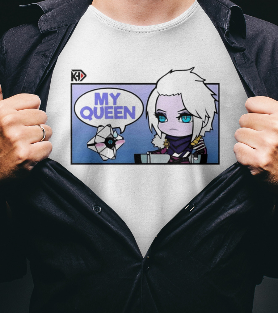 Mara Simp My Queen Chibi Character With Ghost Companion T-Shirt