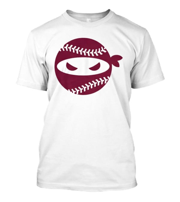 Pitching Ninja Baseball Emblem Emily's Fight T-Shirt