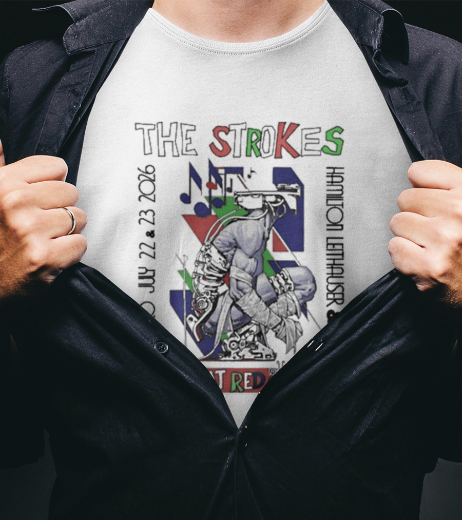 The Strokes Live At Red Rocks July 22 23 2016 Concert Morrison Colorado T-Shirt