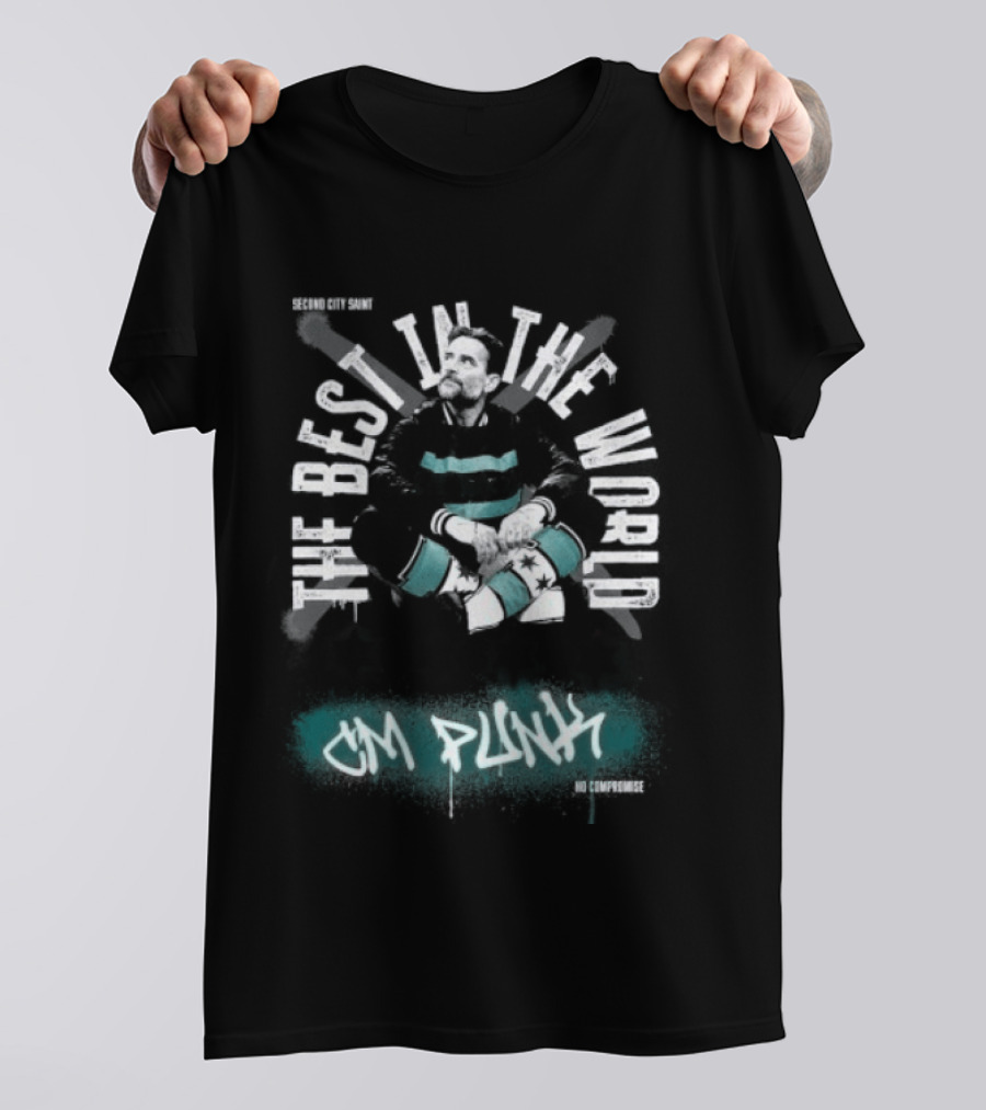 CM Punk The Best In The World Second City Saint No Compromise T-Shirt