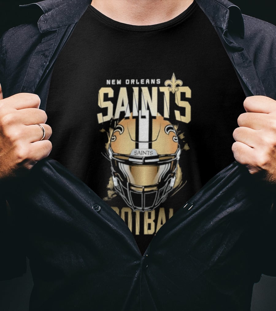 New Orleans Saints Football Helmet 2026 T-Shirt