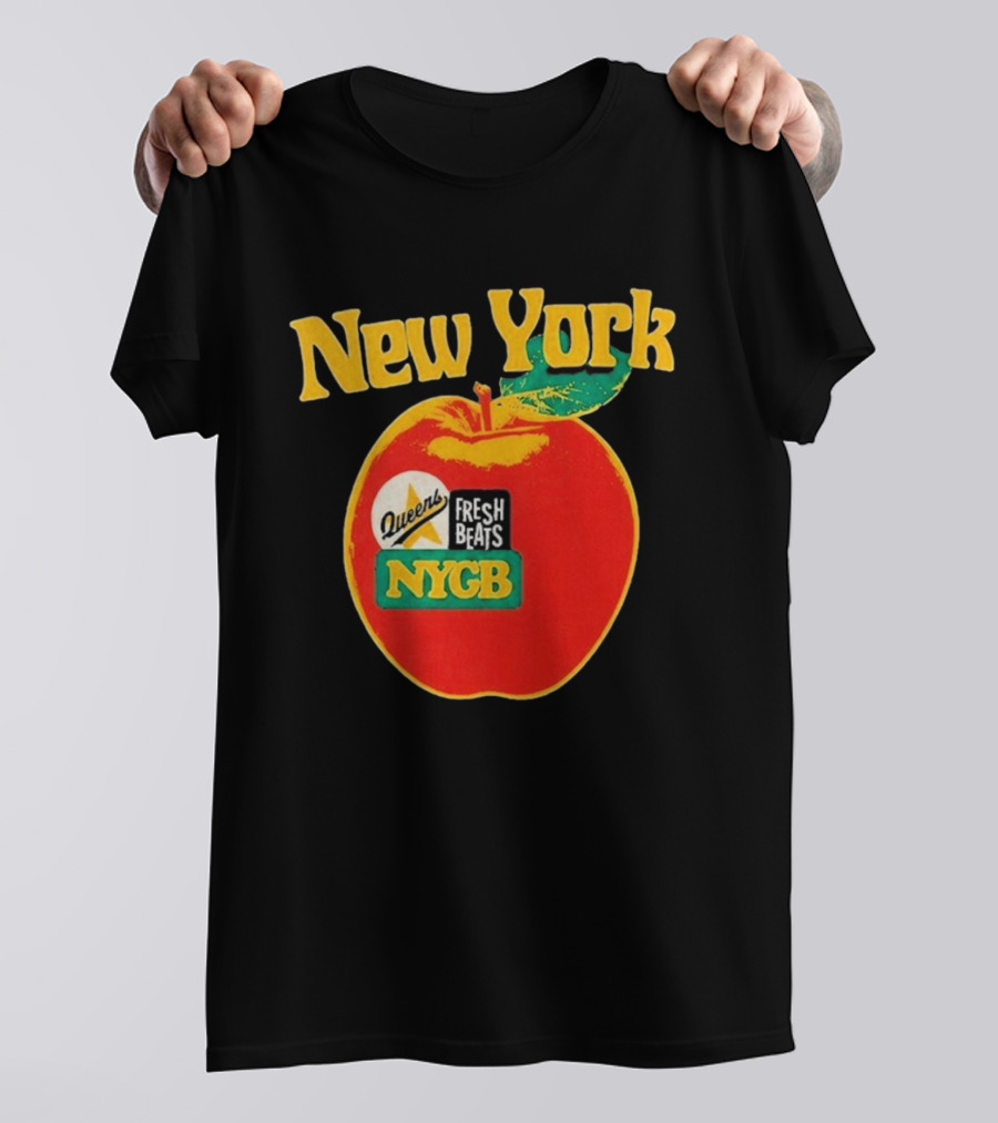 New York Queens Fresh Beats NYGB Apple T-Shirt
