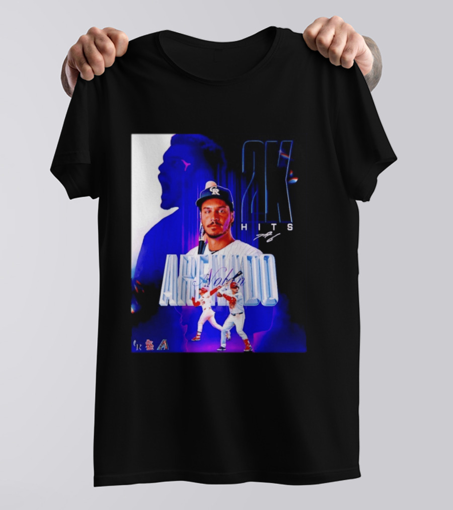 Nolan Arenado 2K Hits Retro Baseball Milestone Celebration T-Shirt