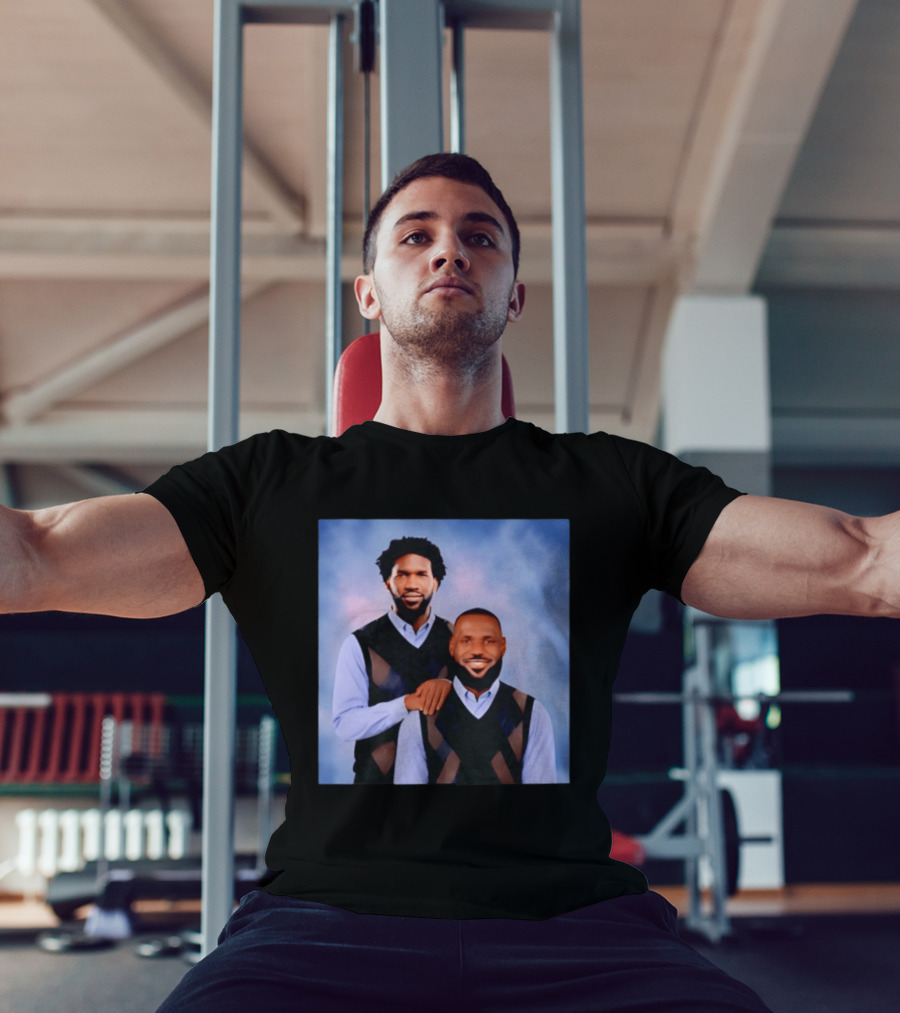 Philadelphia 76ers Lebron James Joel Embiid Step Brothers T-Shirt