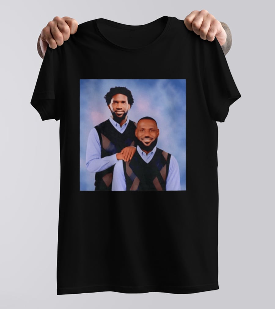 Philadelphia 76ers Lebron James Joel Embiid Step Brothers T-Shirt