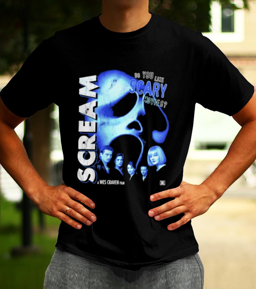 Scream Do You Like Scary Movies A Wes Craven Film Retro Collage T-Shirt