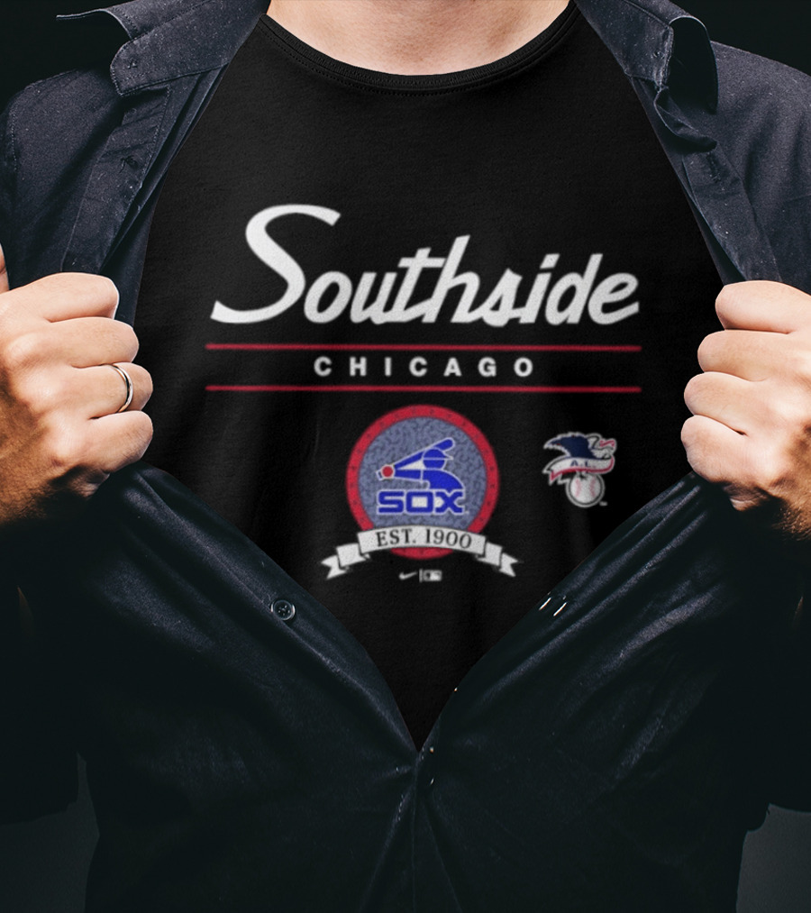Southside Chicago White Sox Sox American League Nike Baseball T-Shirt