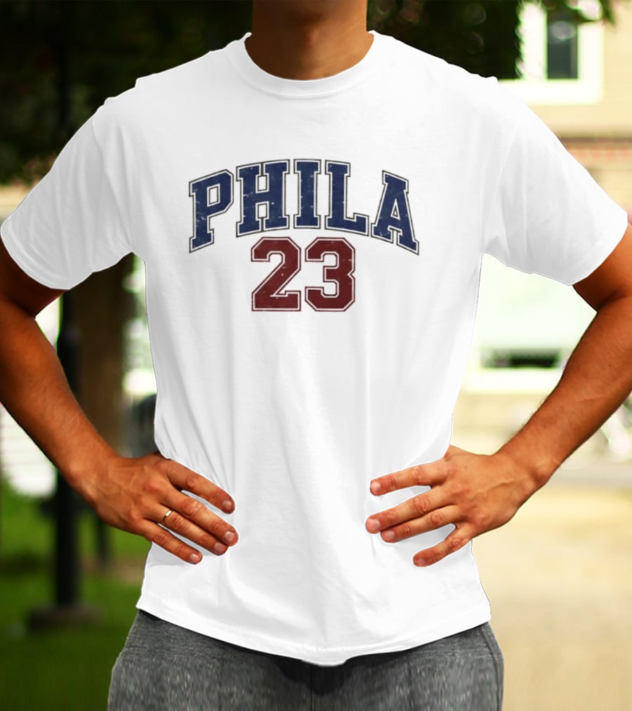 Phila 23 LeBron James Philadelphia 76ers NBA 2026 T-Shirt