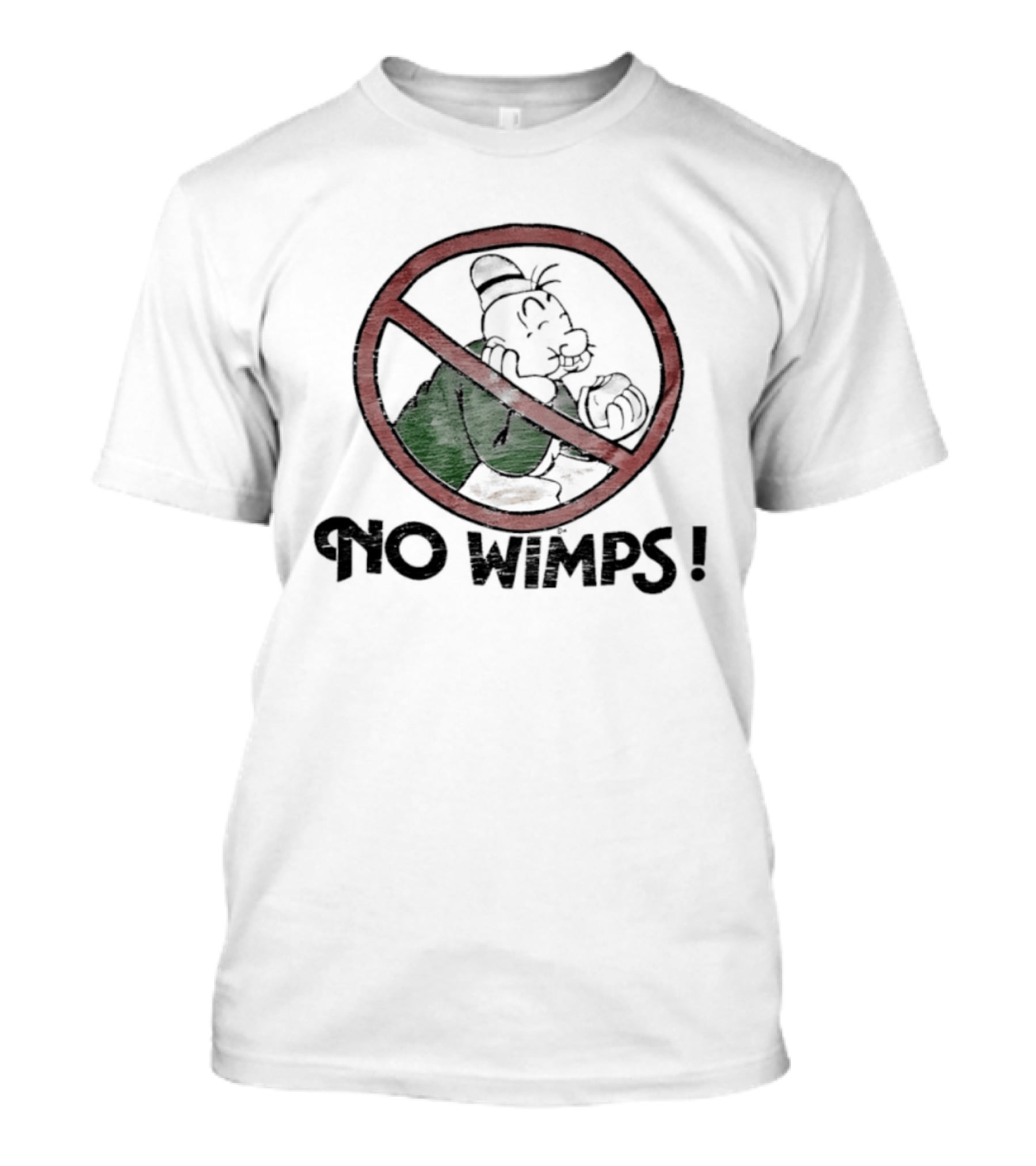 Popeye No Wimps J Wellington Wimpy King Features Syndicate Classic Comic T-Shirt