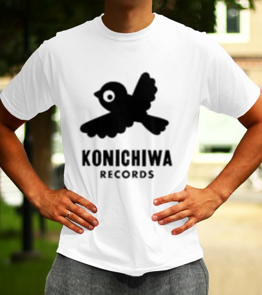 Konichiwa Records Black Bird Icon Gray Robyn Store T-Shirt