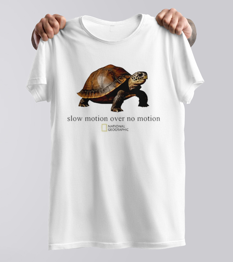Slow Motion Over No Motion Turtle National Geographic T-Shirt