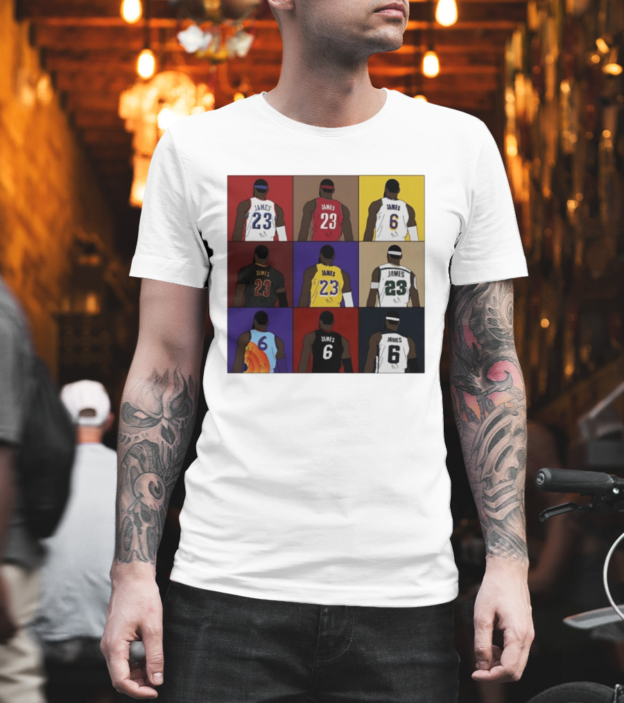 LeBron James Each Team History Philadelphia 76ers NBA 2026 T-Shirt