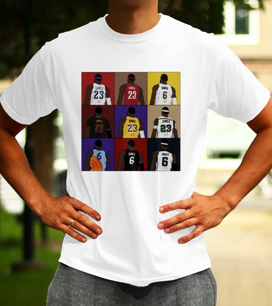 LeBron James Each Team History Philadelphia 76ers NBA 2026 T-Shirt