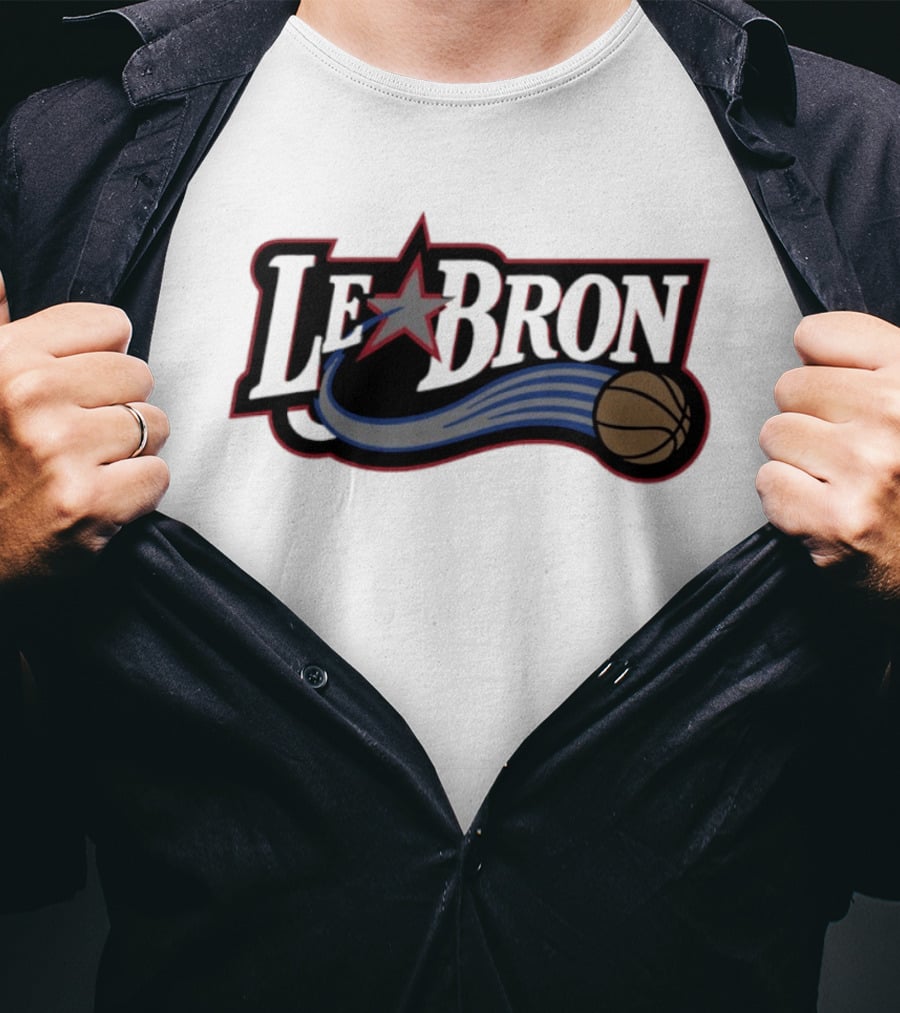 Lebron James Reimagined With Philadelphia 76ers NBA Basketball T-Shirt