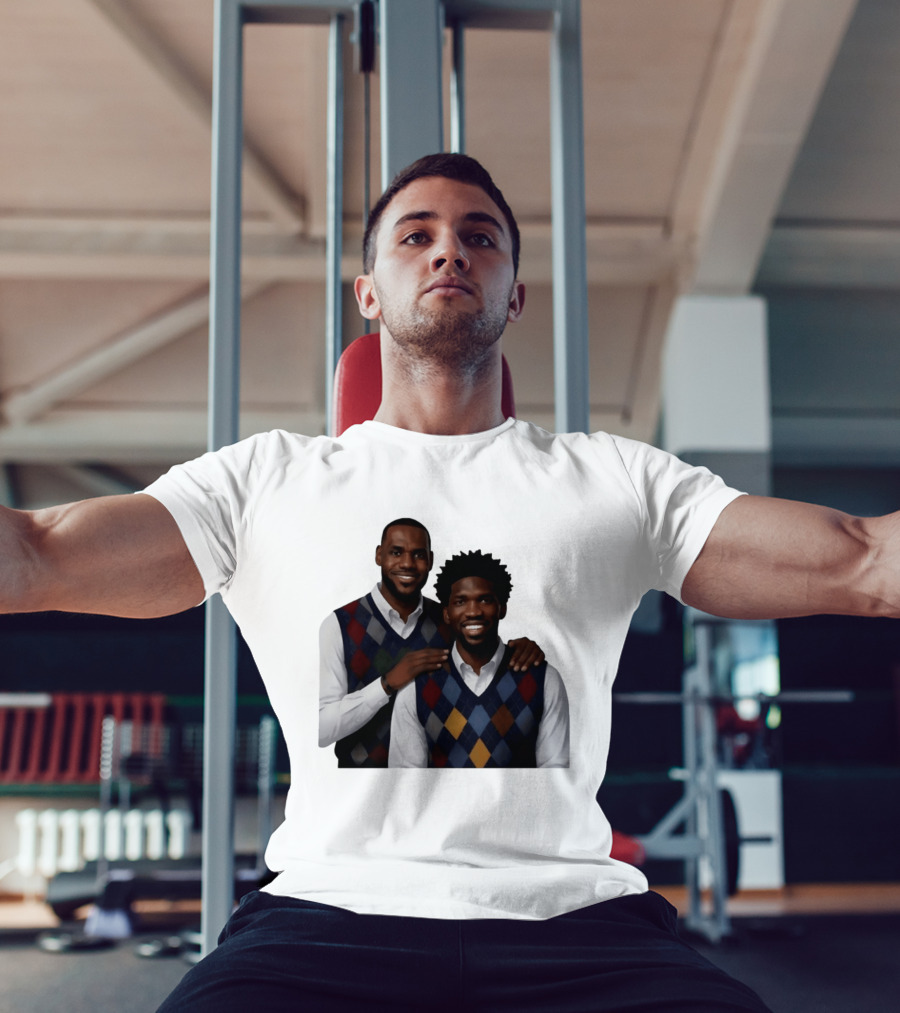 Lebron James Joel Embiid Philadelphia 76ers Step Brothers Crossover NBA Comedy T-Shirt