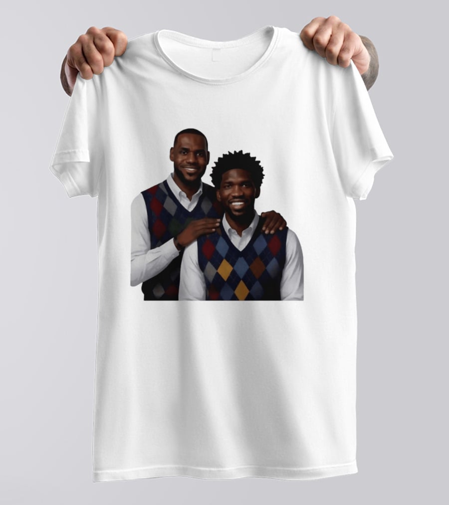 Lebron James Joel Embiid Philadelphia 76ers Step Brothers Crossover NBA Comedy T-Shirt