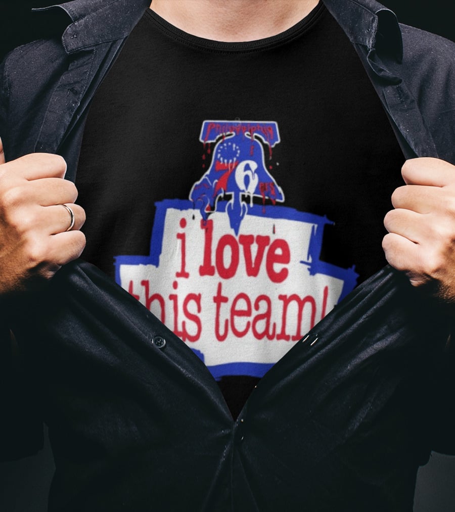 I Love This Team Philadelphia 76ers Basketball 23 LeBron James T-Shirt