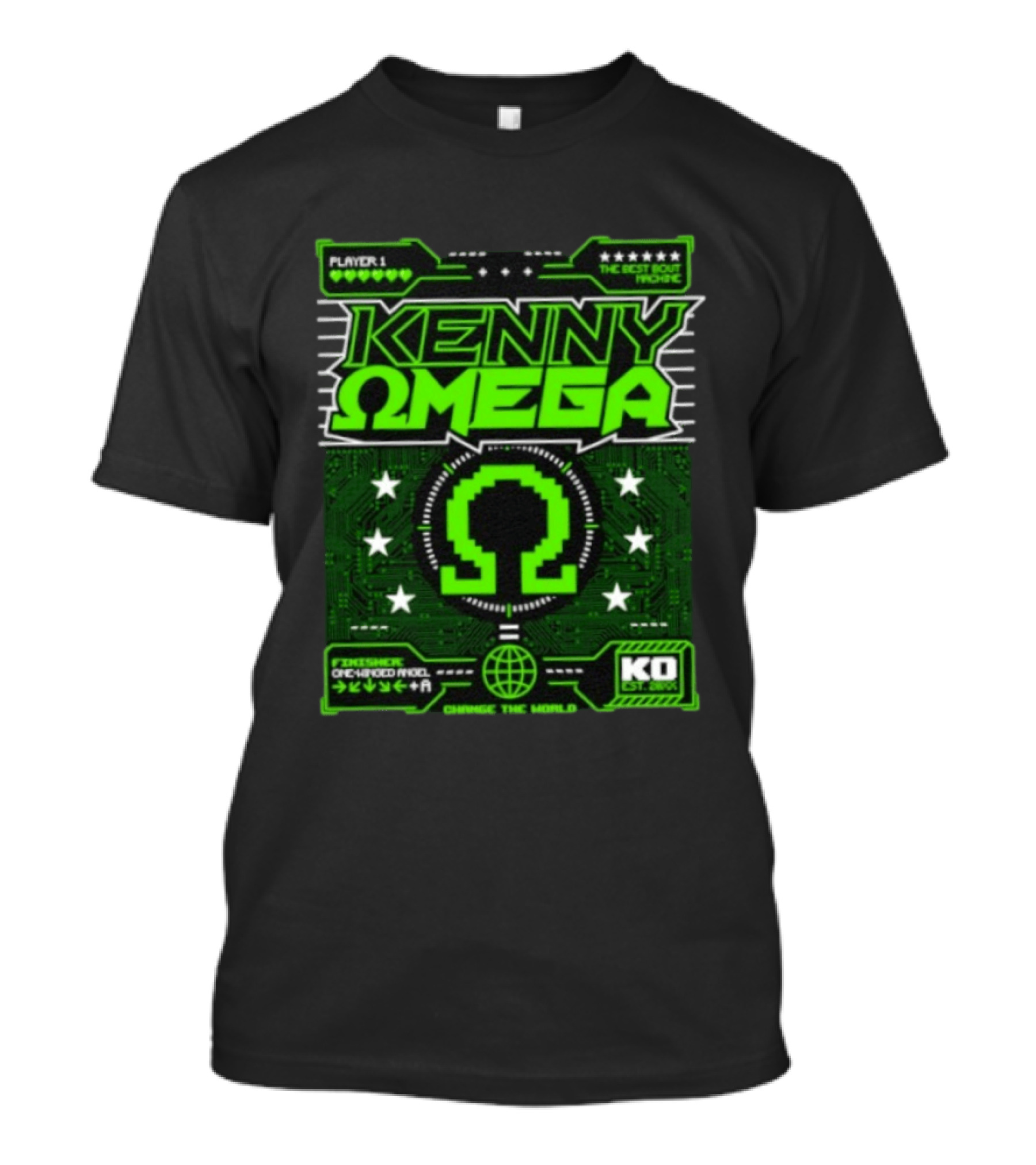 Kenny Omega Player 1 The Best Bout Machine One Winged Angel KO Change The World T-Shirt