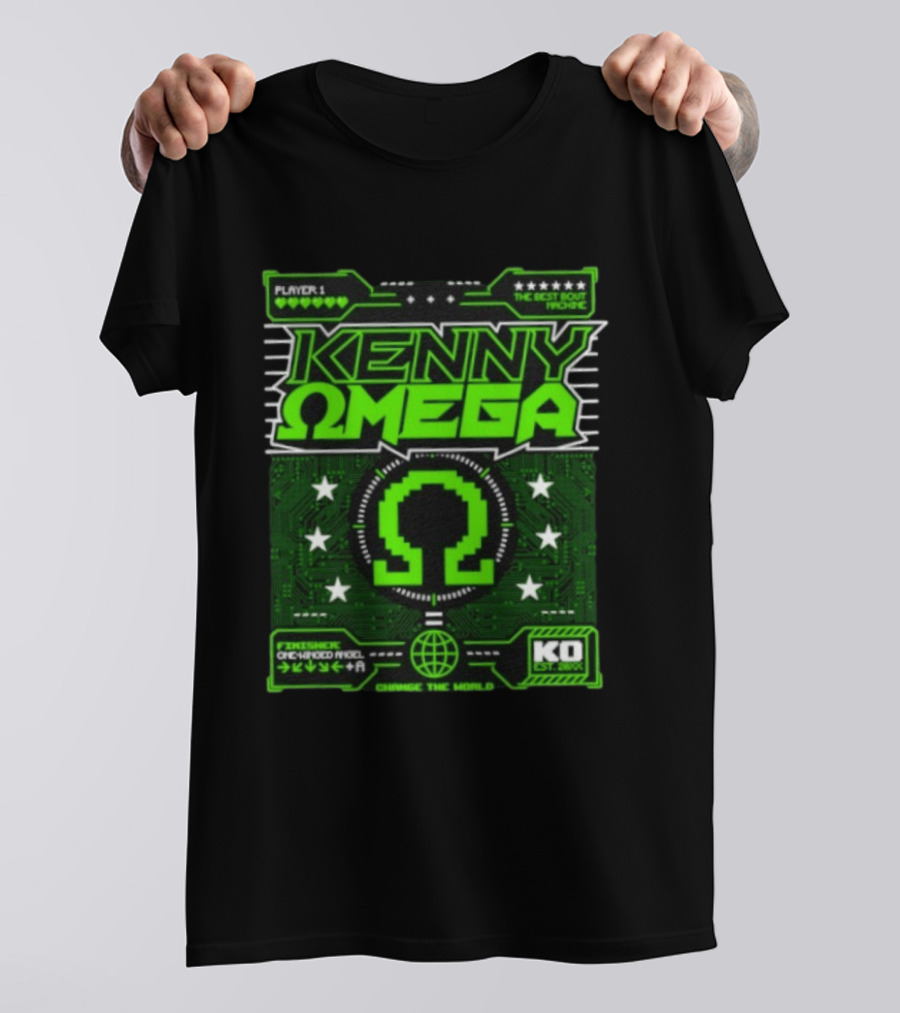Kenny Omega Player 1 The Best Bout Machine One Winged Angel KO Change The World T-Shirt