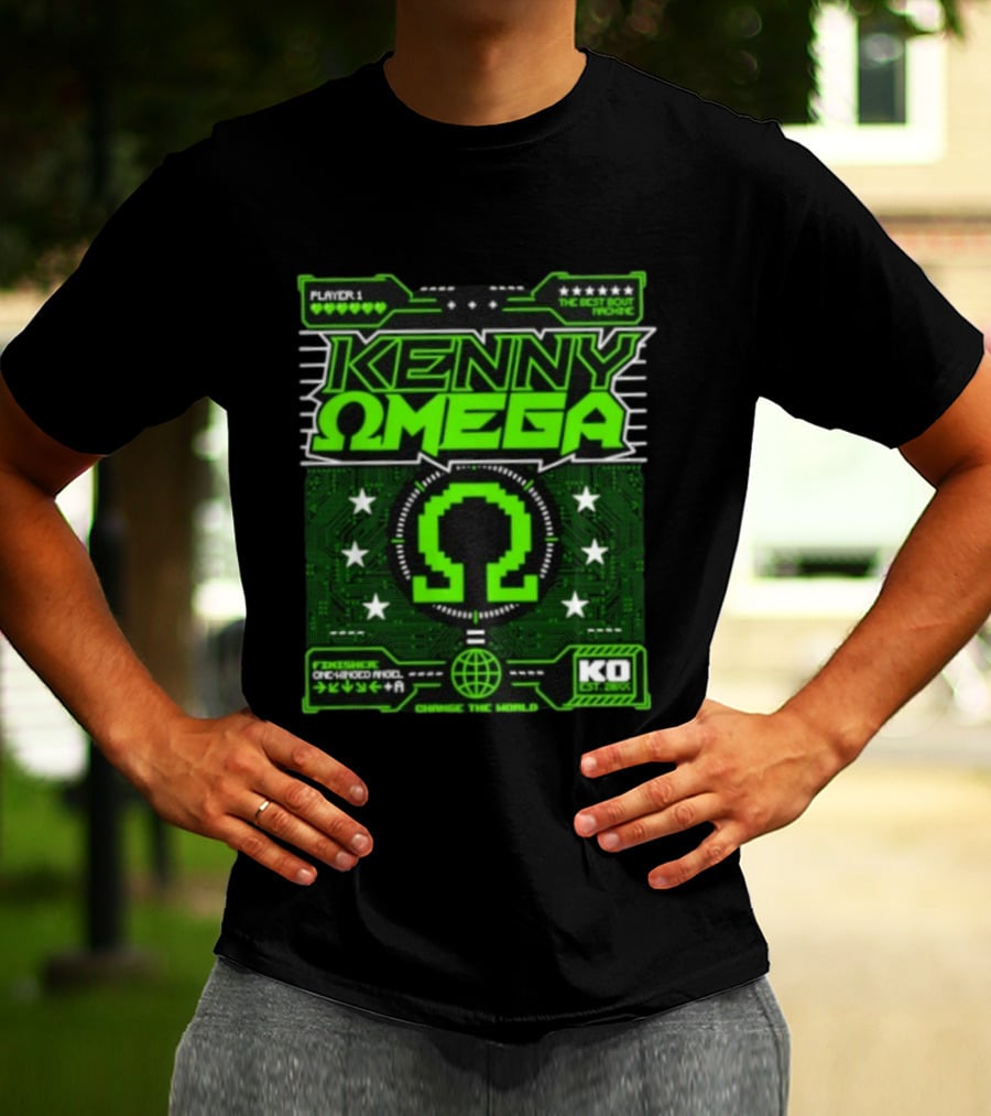 Kenny Omega Player 1 The Best Bout Machine One Winged Angel KO Change The World T-Shirt