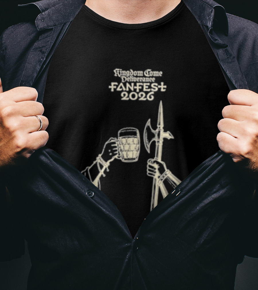 Kingdom Come Deliverance Fanfest 2026 RPG And Axe Celebration T-Shirt