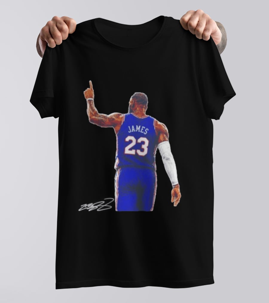 LeBron James 23 Philadelphia 76ers Jersey Iconic Basketball T-Shirt