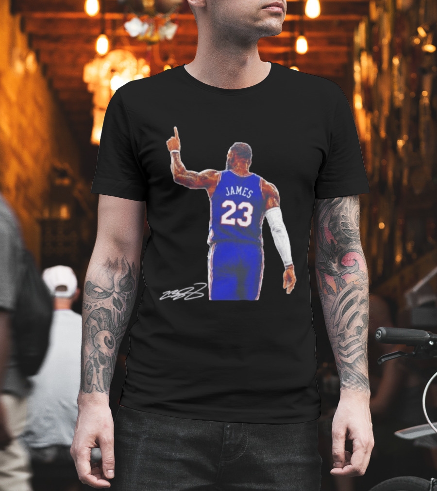 LeBron James 23 Philadelphia 76ers Jersey Iconic Basketball T-Shirt