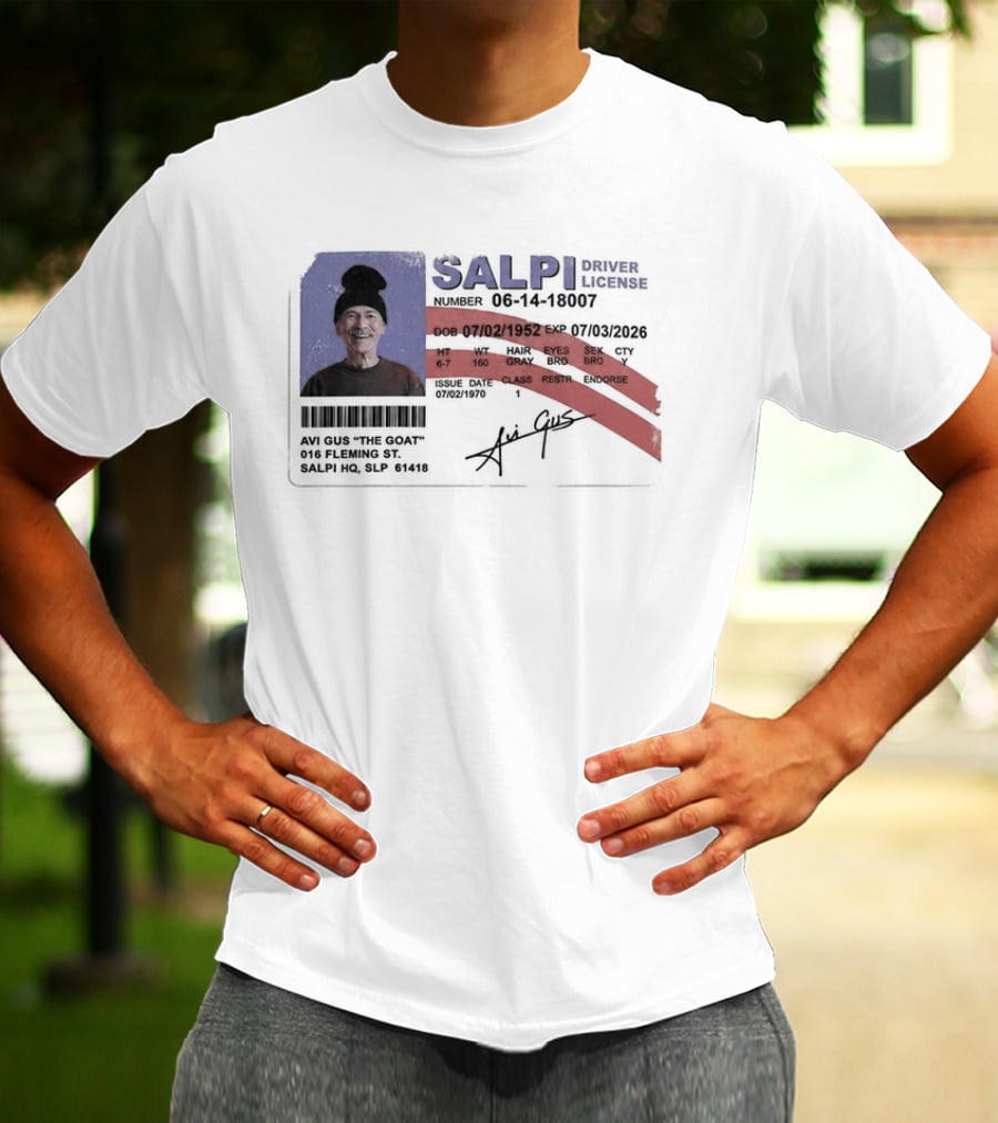 Antoine Griezmann MLS The Goat Salpi Driver License Signature T-Shirt