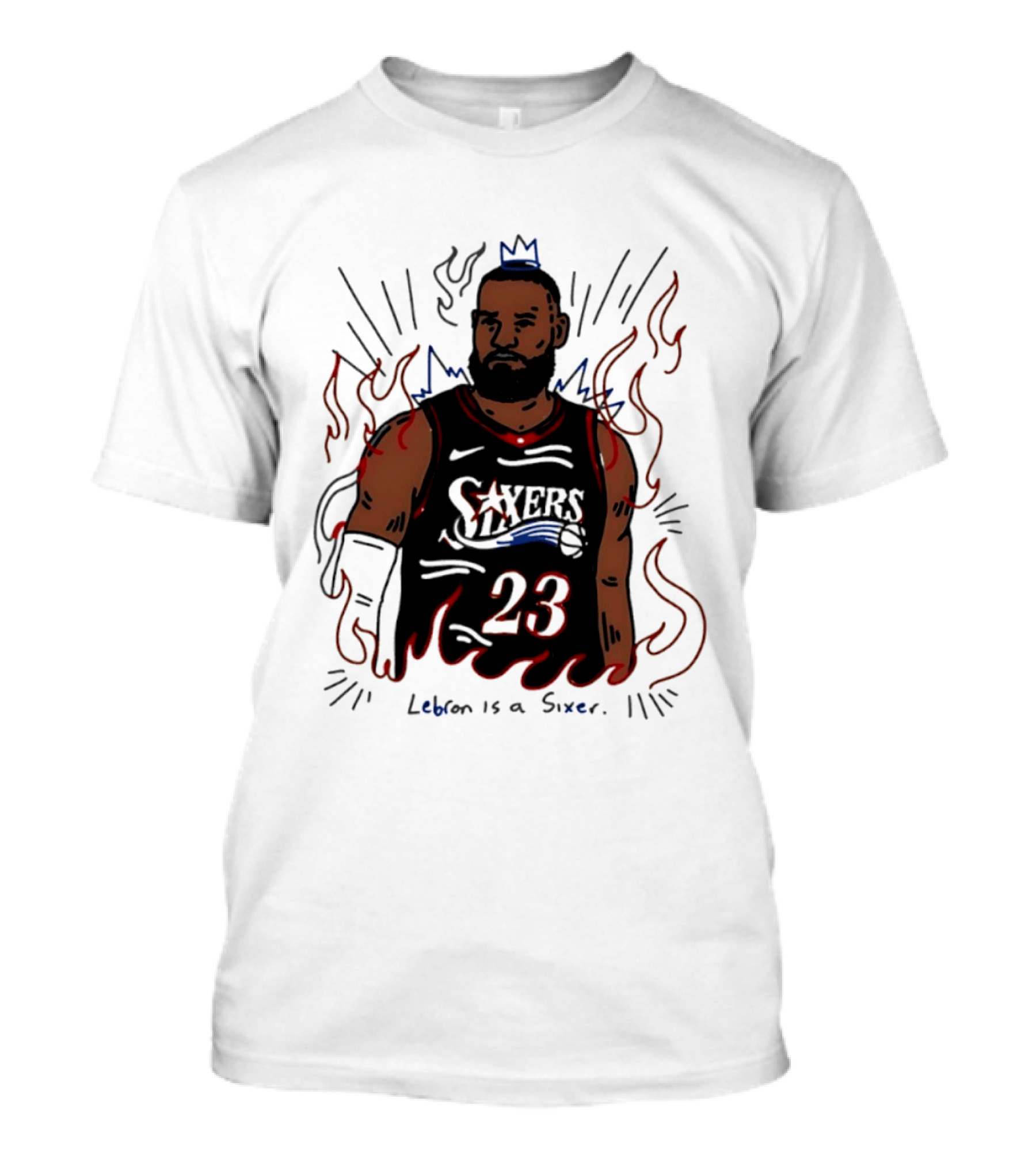 LeBron James 23 Sixers Lebron Is A Sixer T-Shirt