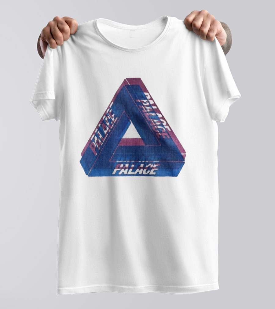 Palace Blur Tri Ferg Optical Illusion Triangles T-Shirt