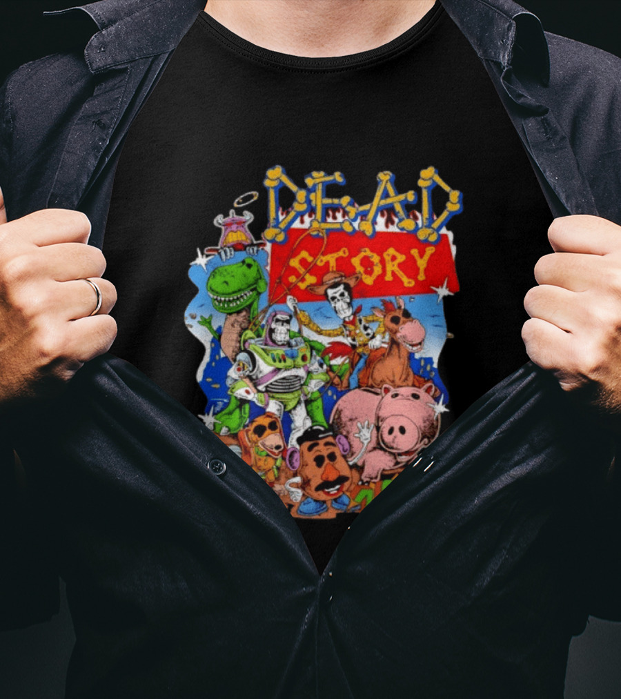 Dead Story Toy Story 1995 Woody Buzz Lightyear Rex Hamm Potato Head Slinky Dog T-Shirt