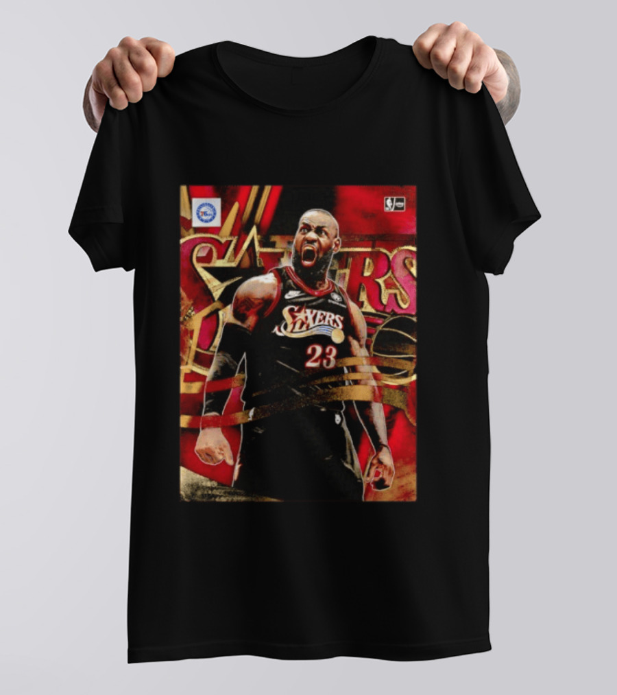 Philadelphia 76ers LeBron James NO.23 NBA Nike NBA League Basketball T-Shirt