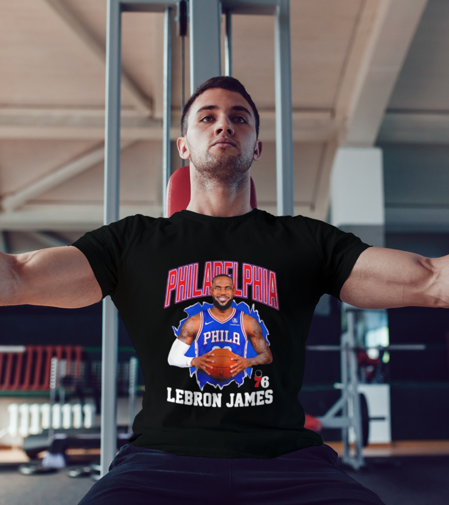 Philadelphia 76ers LeBron James Basketball Jersey Fan T-Shirt
