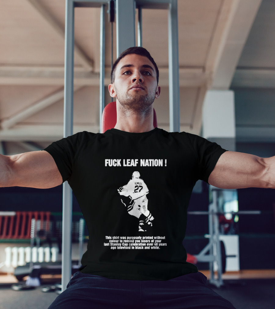 Fuck Leaf Nation Komley 27 Vintage Hockey Fan T-Shirt
