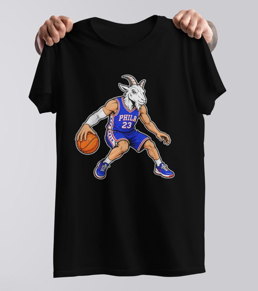 GOAT Philly LeBron James 23 Philadelphia Sixers Basketball Player T-Shirt