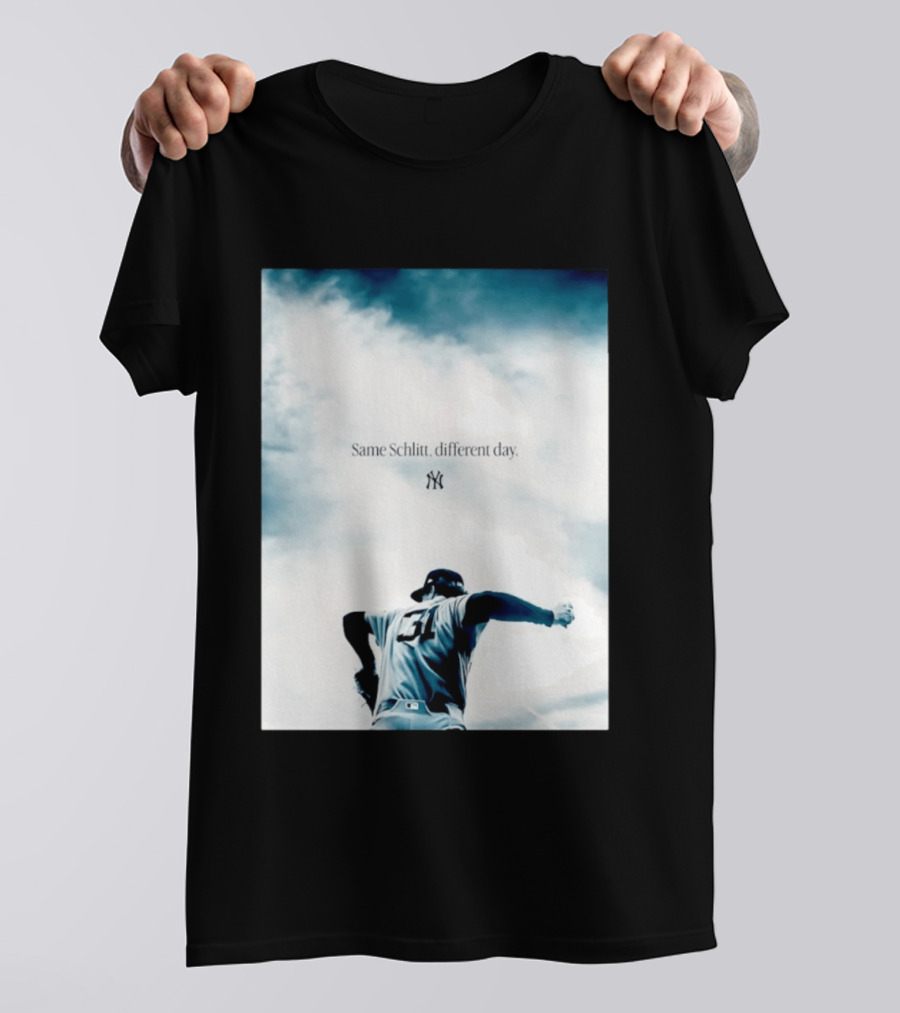 Same Schlitt Different Day Yankees Pitcher 31 T-Shirt